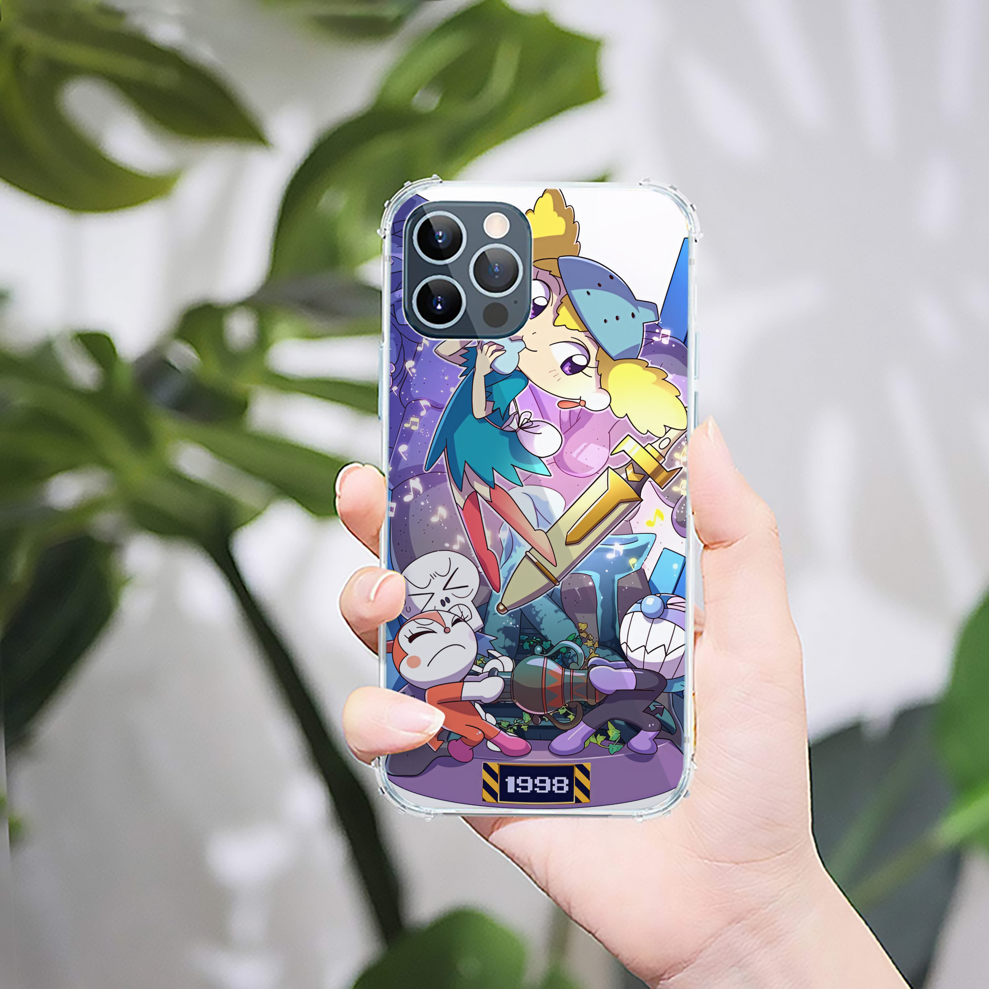 （画像用） アンパンマン Anpanman 【iPhone 12シリーズ対応】透明スマホケース（クリアソフトケース）
